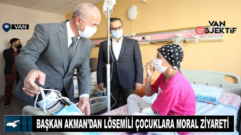 Başkan Akman’dan lösemili çocuklara moral ziyareti