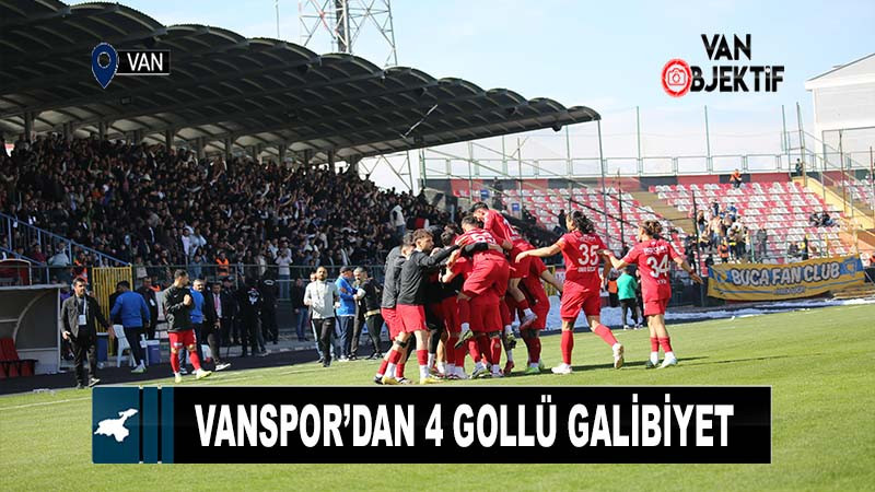 Vanspor’dan 4 gollü galibiyet