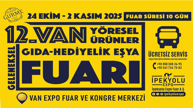 Van’da 12. Yöresel Ürünler ve Gıda-Hediyelik Eşya Fuarı Hazırlığı