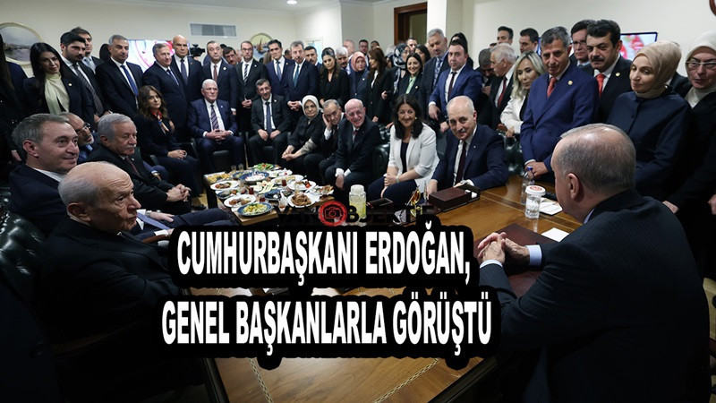 Cumhurbaşkanı Erdoğan, genel başkanlarla görüştü