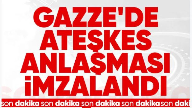 Gazze'de ateşkes başladı