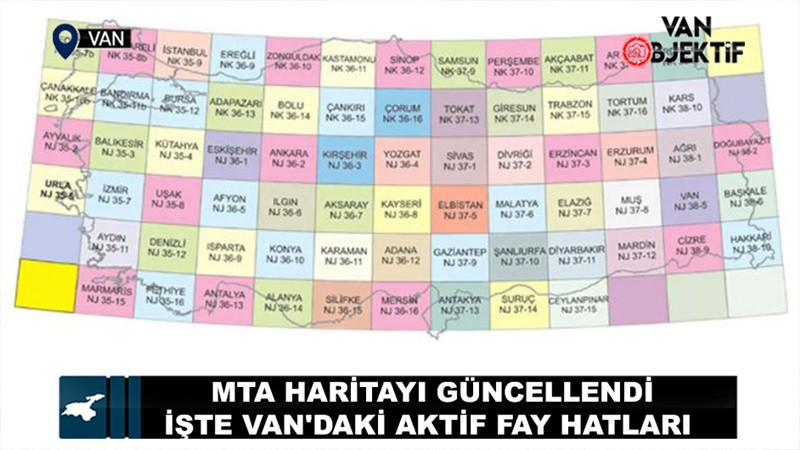 MTA haritayı güncellendi… İşte Van'daki aktif fay hatları