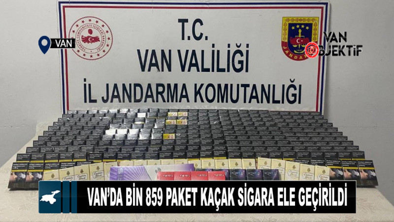 Van’da bin 859 paket kaçak sigara ele geçirildi