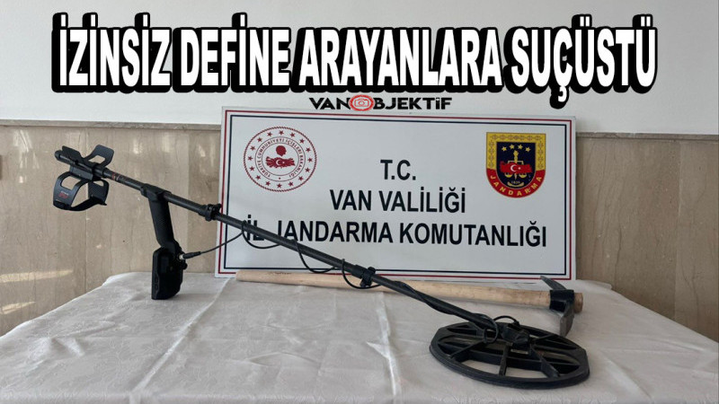 İzinsiz define arayanlara suçüstü
