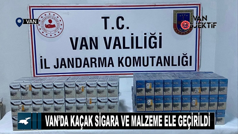 Van’da gümrük kaçağı sigara ve malzeme ele geçirildi
