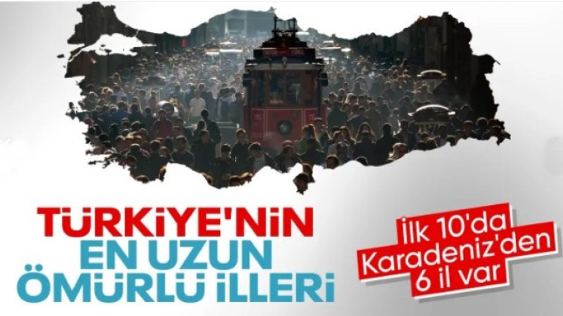TÜİK açıkladı: Türkiye’nin en uzun ömürlü illeri belli oldu