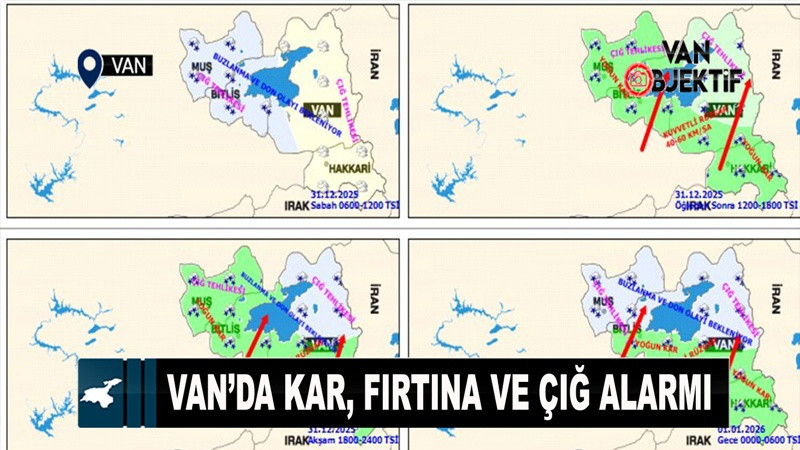 Van’da Kar, Fırtına ve Çığ Uyarısı