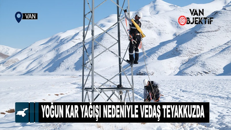 Yoğun Kar Yağışı Nedeniyle VEDAŞ Teyakkuzda