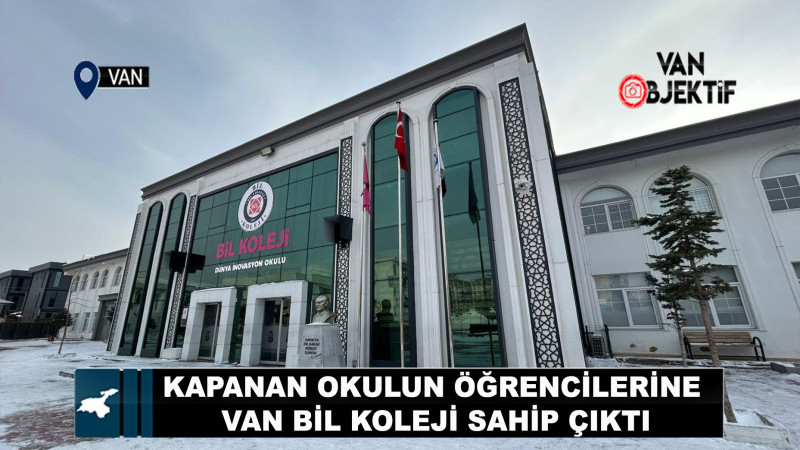 Kapanan Okulun Öğrencilerine Van Bil Koleji Sahip Çıktı