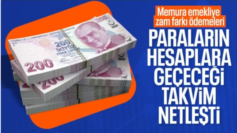 Memur ve emeklilerin zamlı maaşları ödeniyor