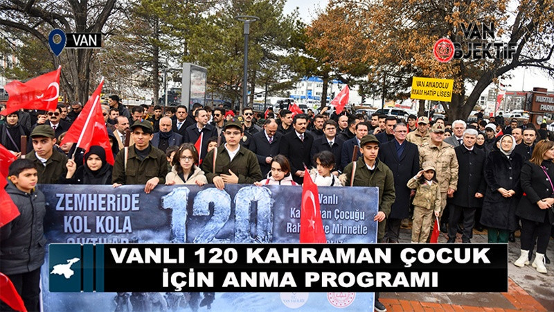 120 Kahraman Vanlı Çocuk İçin Anma Programı