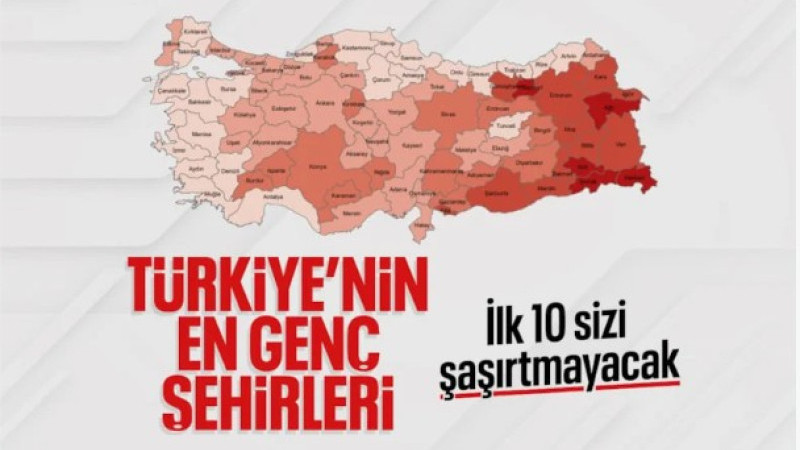 Türkiye’nin en genç nüfus oranına sahip şehirleri belli oldu
