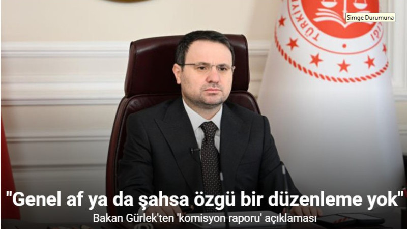Bakan Gürlek: 