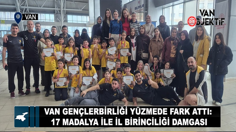 Van Gençlerbirliği Yüzmede Fark Attı: 17 Madalya ile İl Birinciliği Damgası