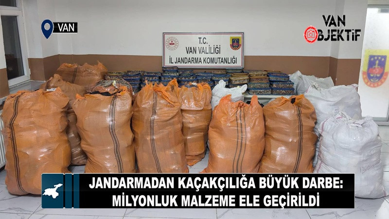 Başkale’de Jandarmadan Kaçakçılığa Büyük Darbe: Milyonluk Malzeme Ele Geçirildi