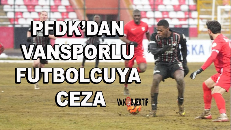 PFDK’dan Vansporlu Futbolcuya Ceza