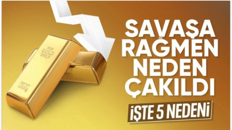 Altın fiyatlarının düşmesinin 5 nedeni