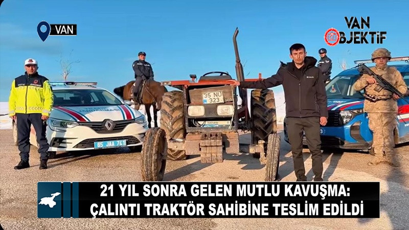 21 Yıl Sonra Gelen Mutlu Kavuşma: Çalıntı Traktör Sahibine Teslim Edildi