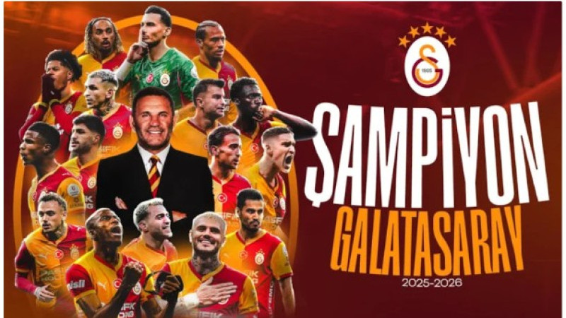 Süper Lig'de 2025-2026 sezonunun şampiyonu Galatasaray oldu