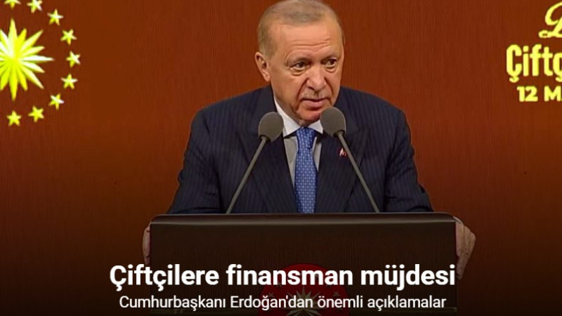Cumhurbaşkanı Erdoğan'dan 'Dünya Çiftçiler Günü Programı'nda açıklamalar