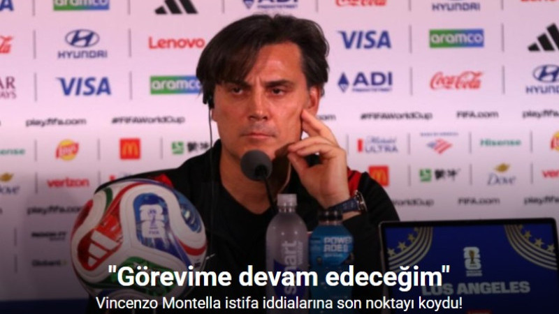 Vincenzo Montella, istifa iddialarına son noktayı koydu!