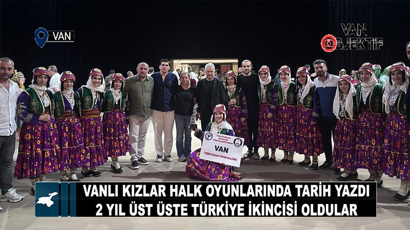 Vanlı kızlar halk oyunlarında tarih yazdı