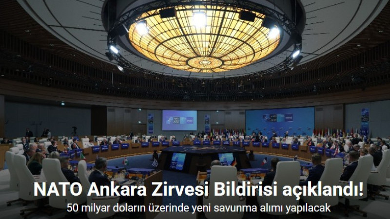 NATO Ankara Zirvesi Bildirisi:
