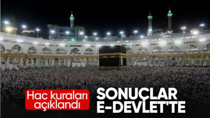2027 Hac kura sonuçları yayınlandı