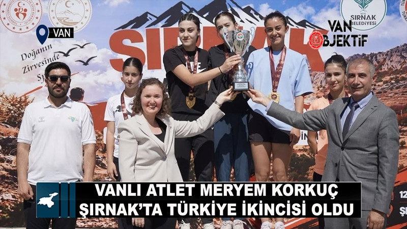 Vanlı atlet Meryem Korkuç’tan Şırnak’ta Türkiye ikinciliği