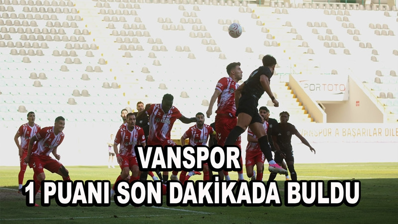 Trendyol 1. Lig: Vanspor FK: 1 - Ankara Keçiörengücü: 1