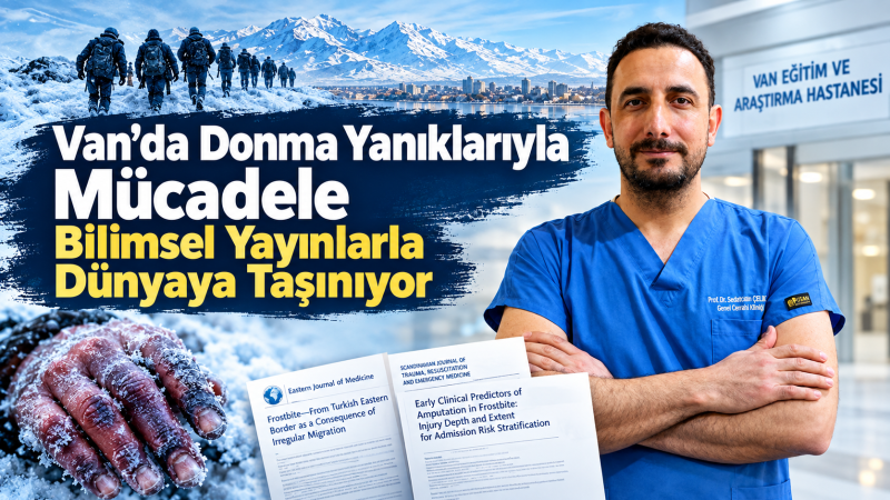 Van’daki Donma Yaralanmaları Bilimsel Yayınlarla Uluslararası Literatüre Taşınıyor