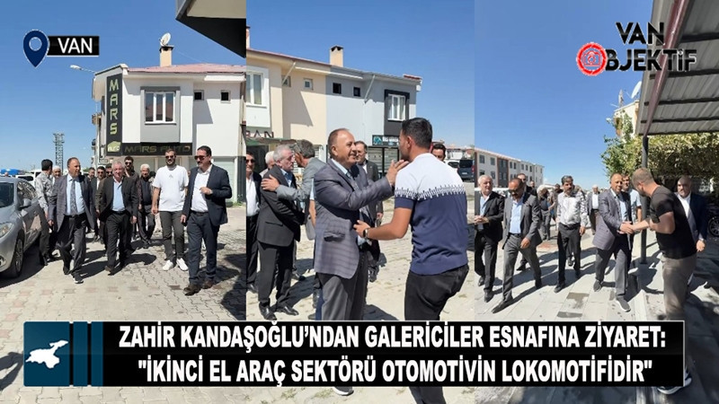 Zahir Kandaşoğlu’ndan galericiler esnafına ziyaret: İkinci el araç sektörü otomotivin lokomotifidir