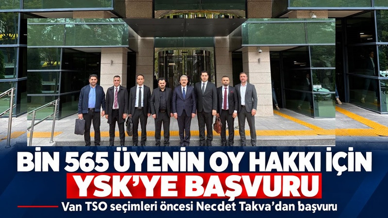 Başkan Takva, bin 565 üyenin oy hakkı için YSK'ye başvurdu