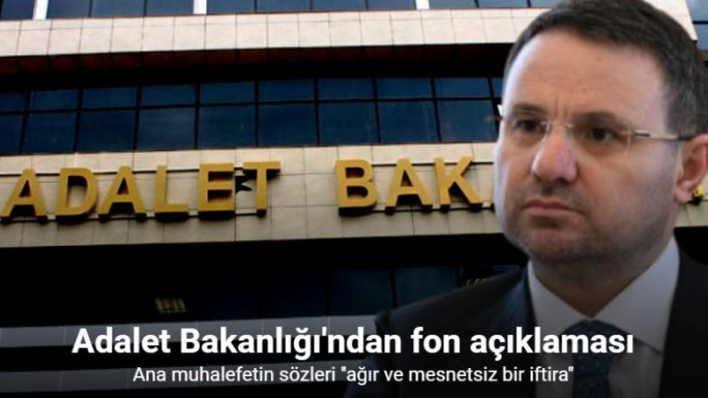 Adalet Bakanlığından 'fon soruşturması' açıklaması